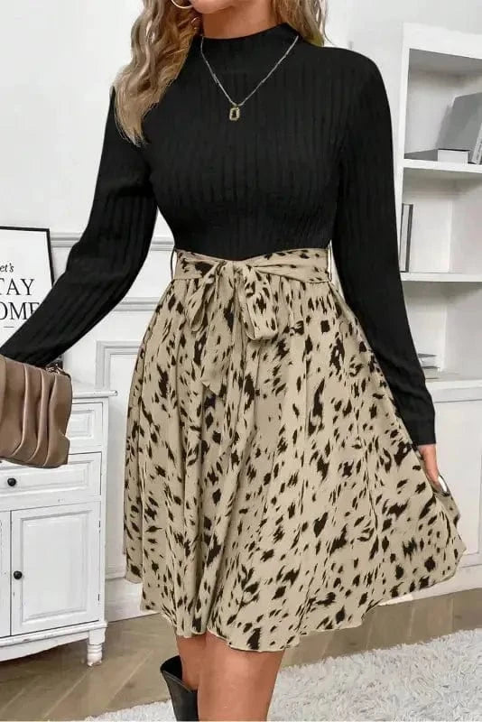 Mini Dresses Artisanal A-Line Ribbed Dress