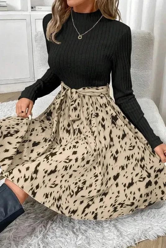Mini Dresses Artisanal A-Line Ribbed Dress