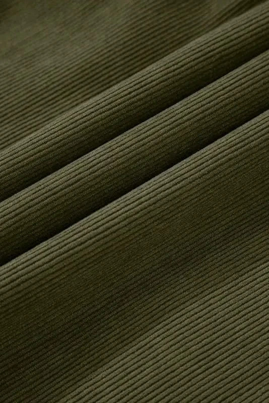 Mini Dresses Autumn Empire Corduroy Dress - Vineyard Green