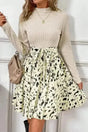 Mini Dresses Beige / S / 85%Polyester+10%Viscose+5%Elastane Belted Elegance Knit Dress