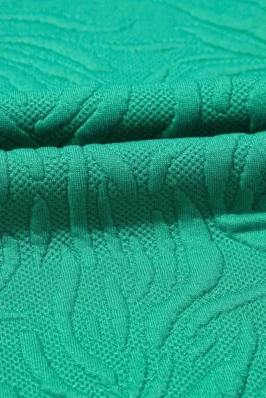 Mini Dresses Emerald Jacquard Zip Shift Dress