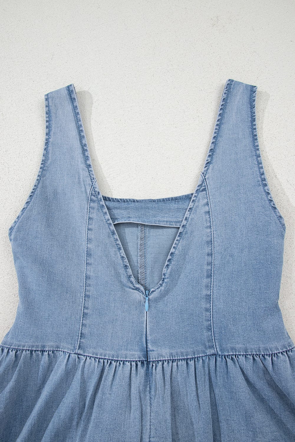 Mini Dresses Fashionfitz Women's Bowknot Denim Dress - Stylish Mini