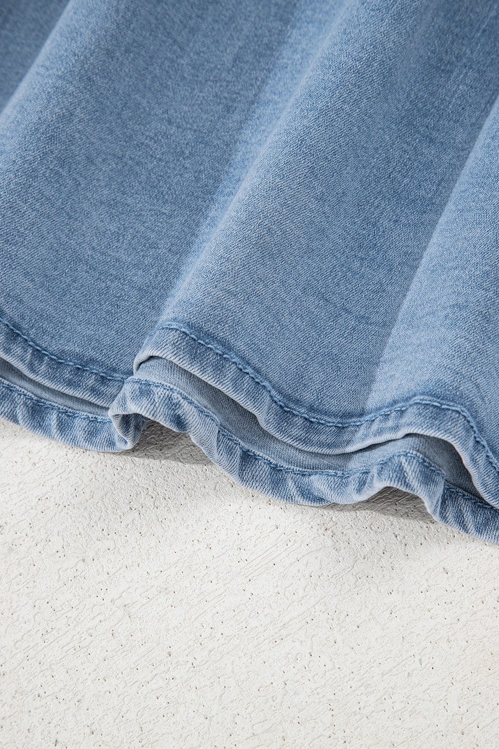 Mini Dresses Fashionfitz Women's Bowknot Denim Dress - Stylish Mini