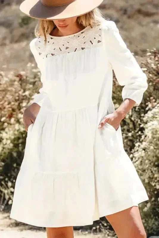 Mini Dresses Floral Lace Fantasy Mini Dress
