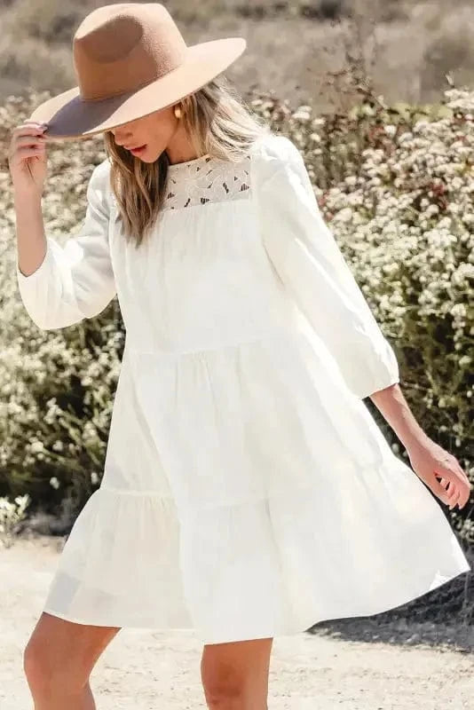Mini Dresses Floral Lace Fantasy Mini Dress