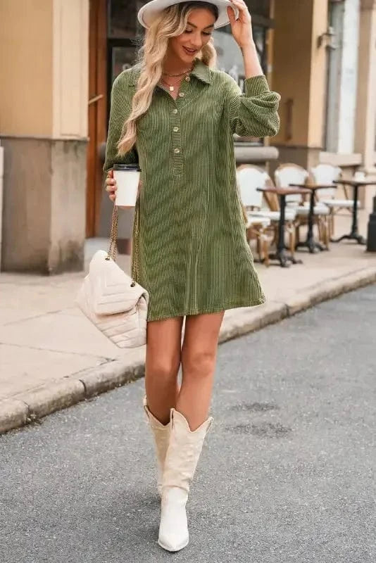 Mini Dresses Forest Flair Shift Dress