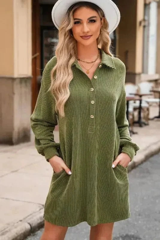 Mini Dresses Forest Flair Shift Dress