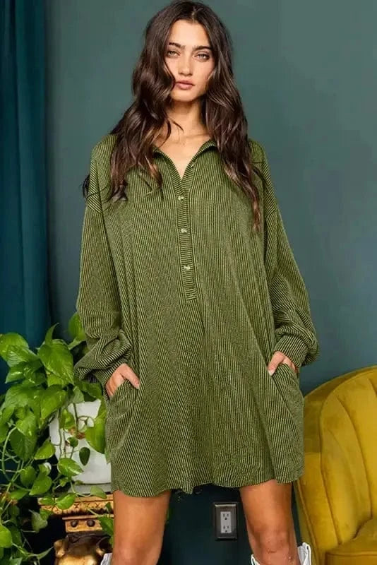 Mini Dresses Forest Flair Shift Dress
