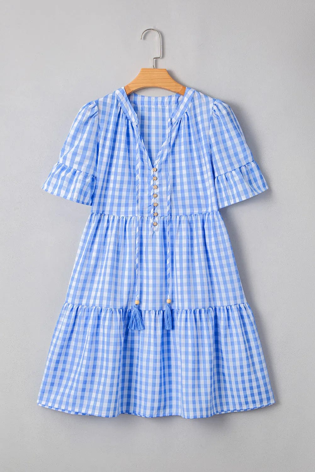 Mini Dresses Gingham Grace Mini Dress - Chic and Lightweight