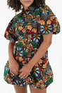Mini Dresses Multicolour / S / 100%Polyester Floral Joy Puff Mini Dress