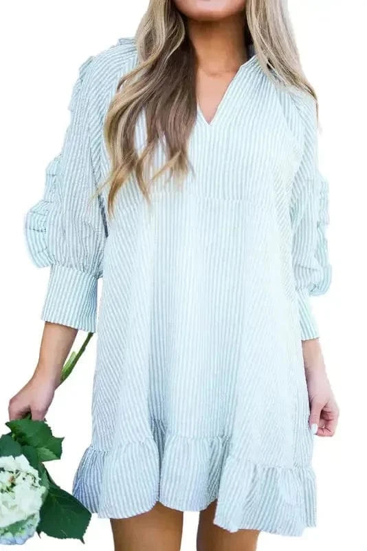 Mini Dresses Petite Elegance Ruffled Dress