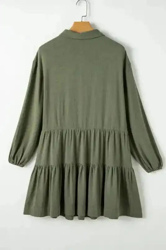 Mini Dresses Puff Perfection Tiered Dress