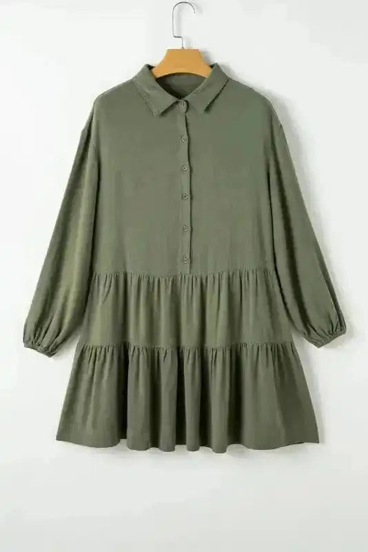 Mini Dresses Puff Perfection Tiered Dress