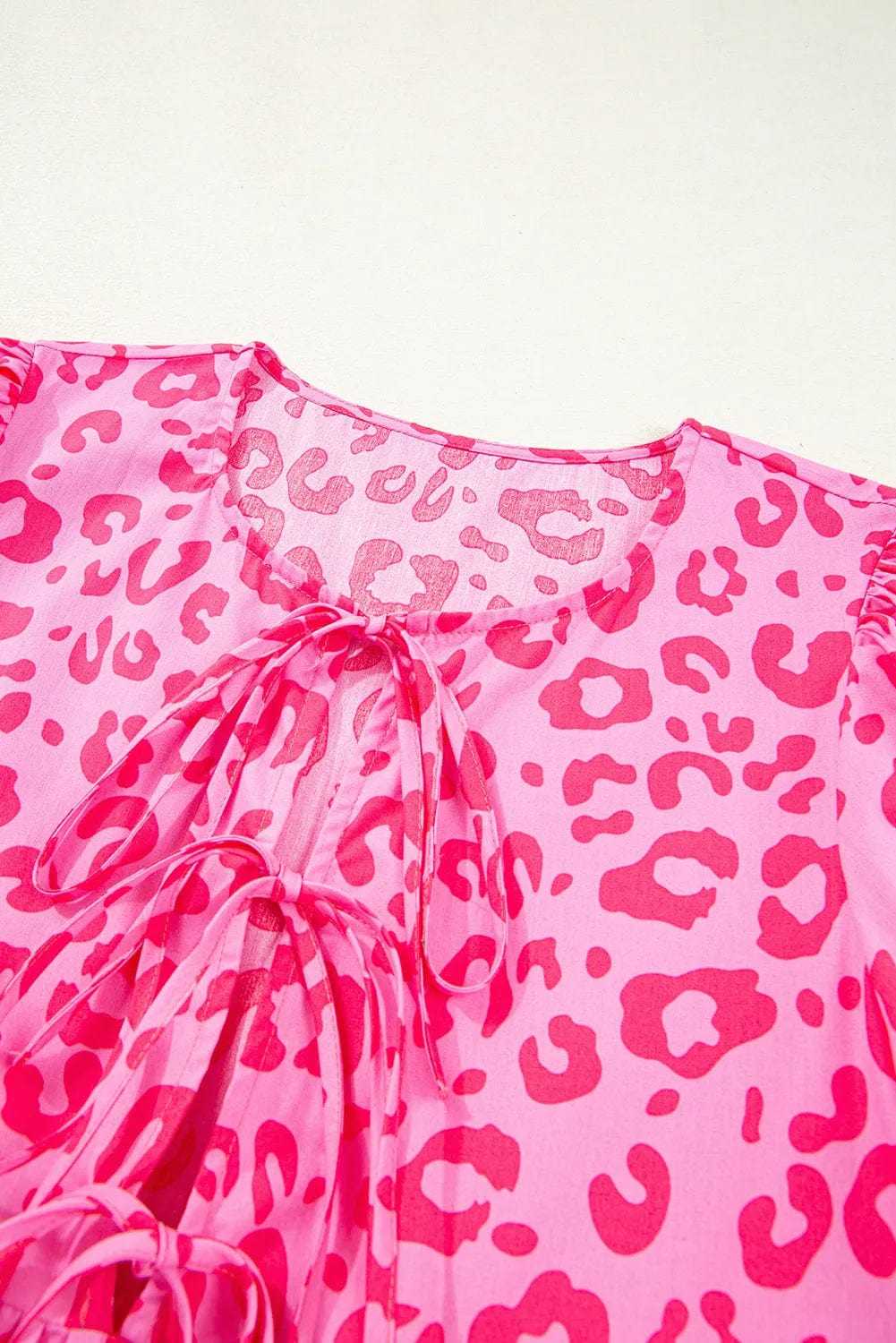 Mini Dresses Rose Leopard Chic Dress