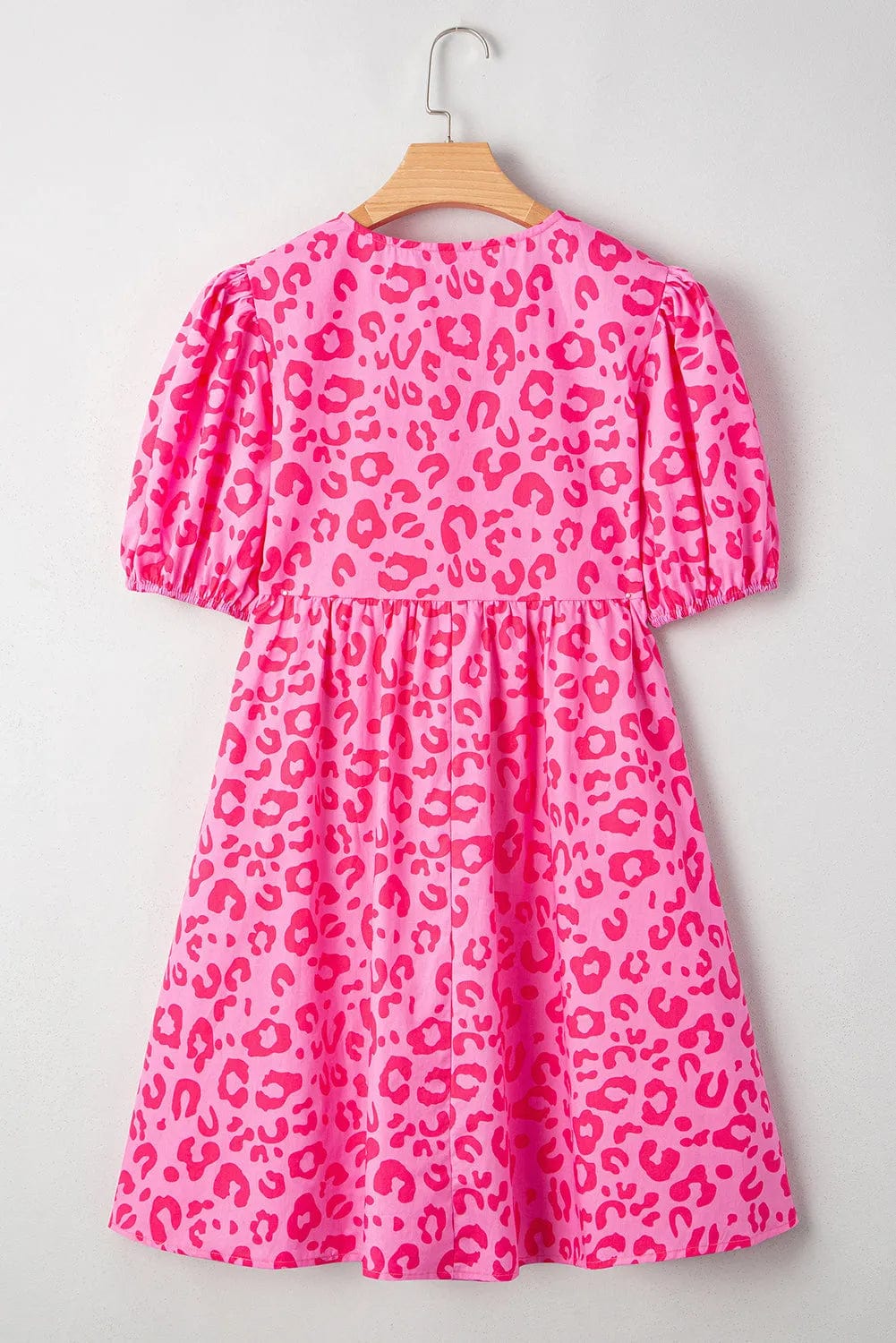 Mini Dresses Rose Leopard Chic Dress