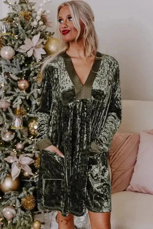 Mini Dresses Serenity Velvet Dress