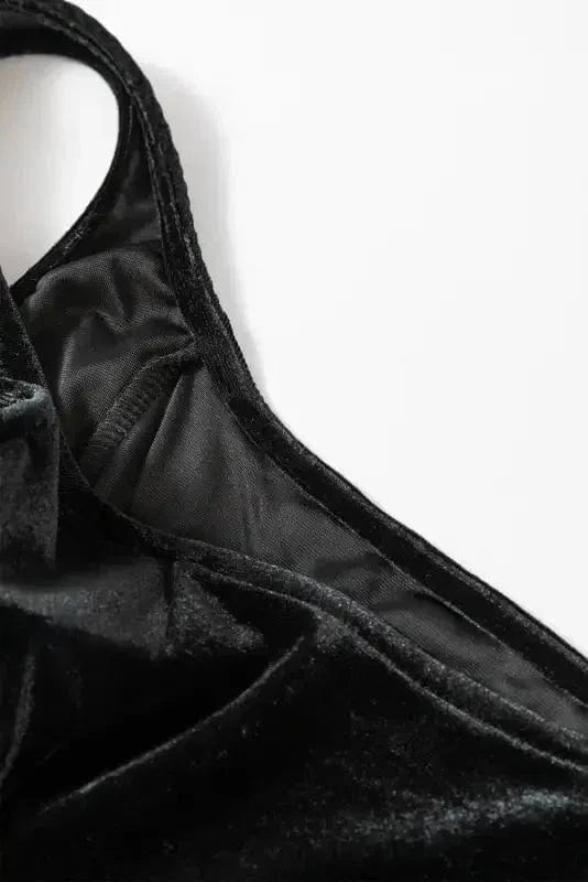 Mini Dresses Velvet Twilight Sleeveless Dress