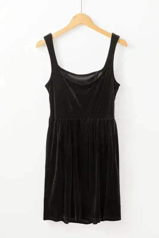 Mini Dresses Velvet Twilight Sleeveless Dress