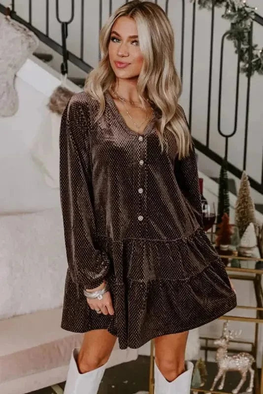 Mini Dresses Velvet Visions Shift Dress