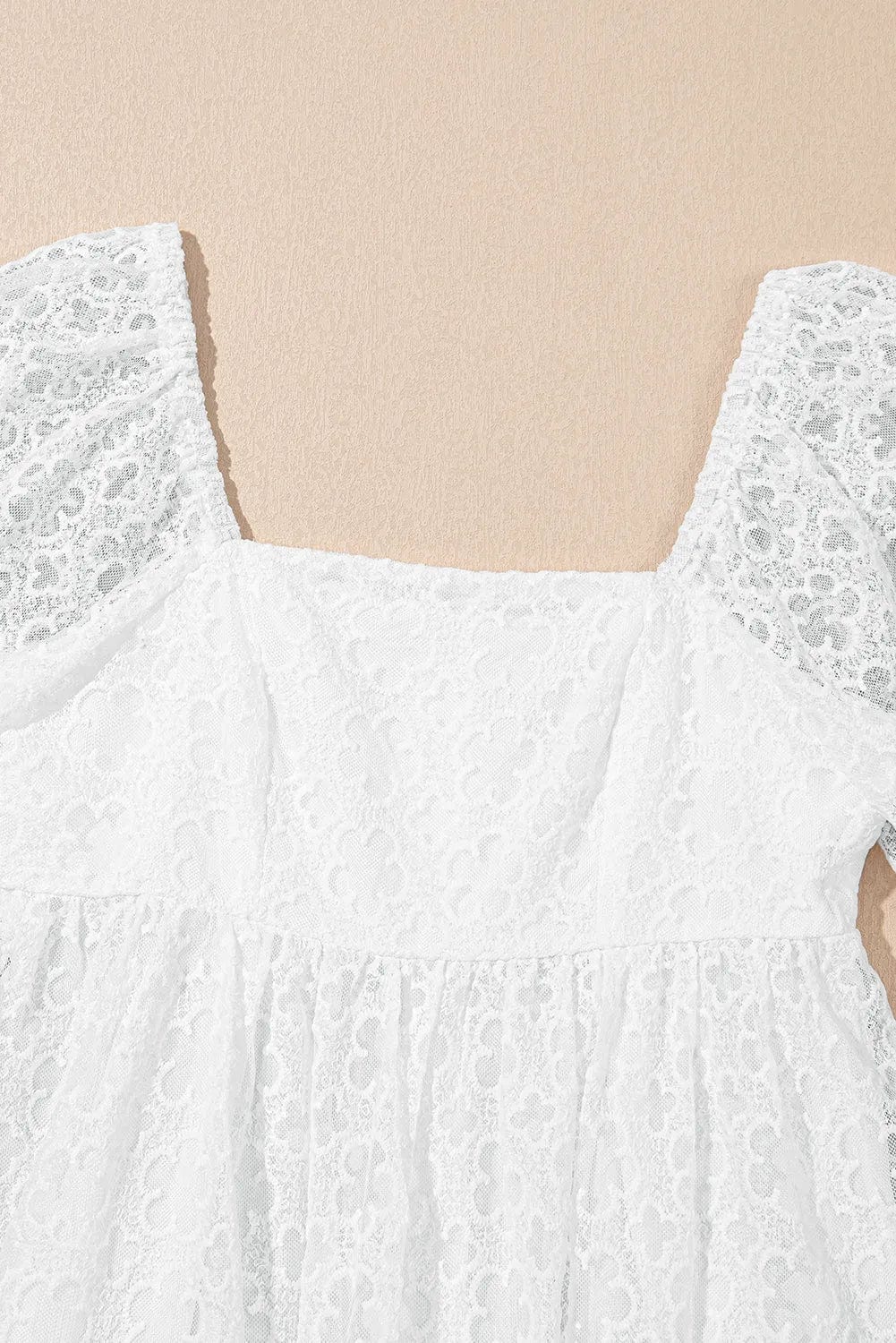 Mini Dresses White Lace Empire Mini Dress