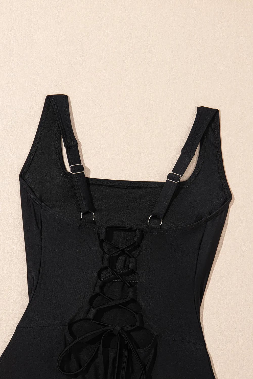 One Piece Swimsuit Black CrissCross Chic Swimsuit