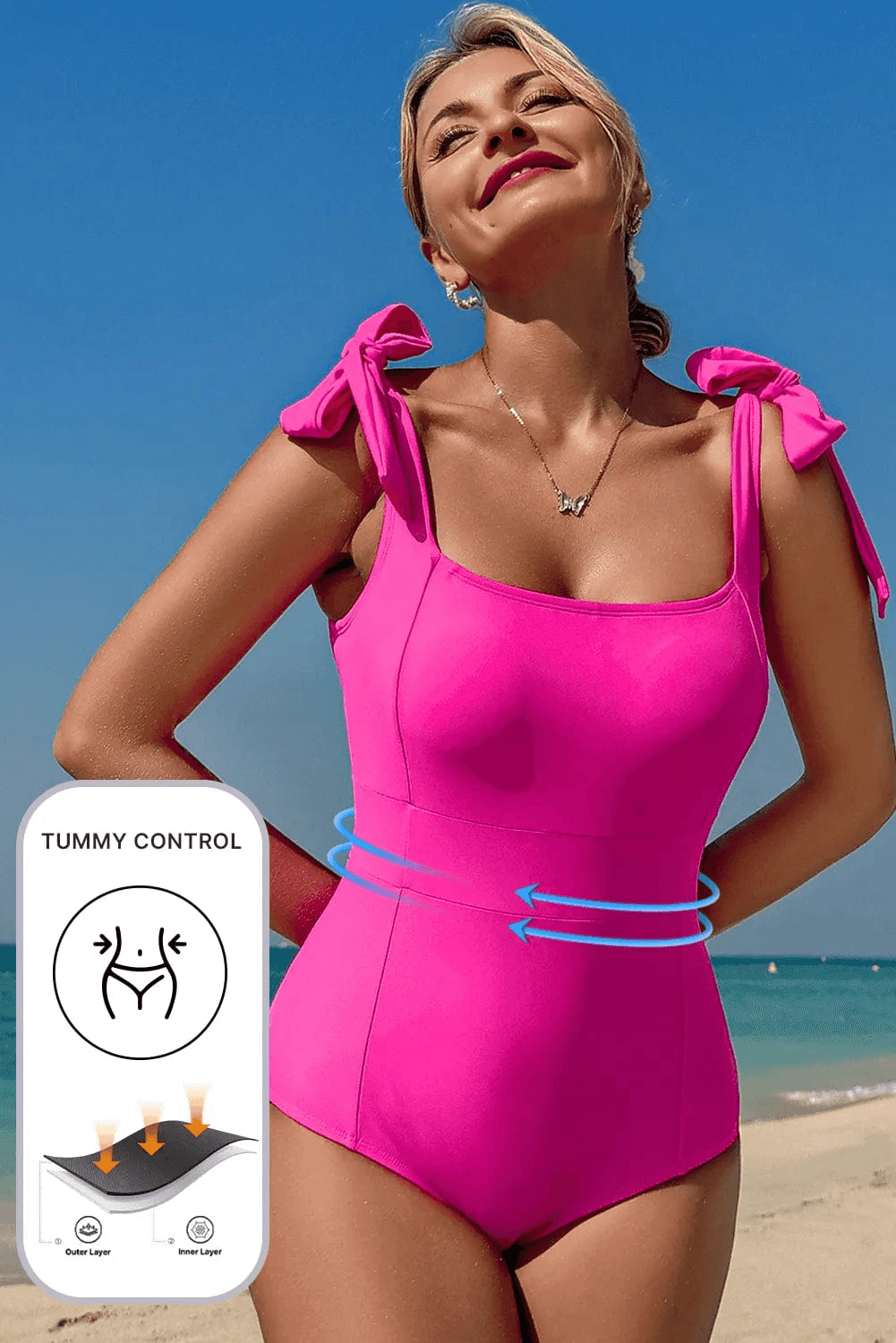 One Piece Swimsuit Rose Radiance Swimsuit