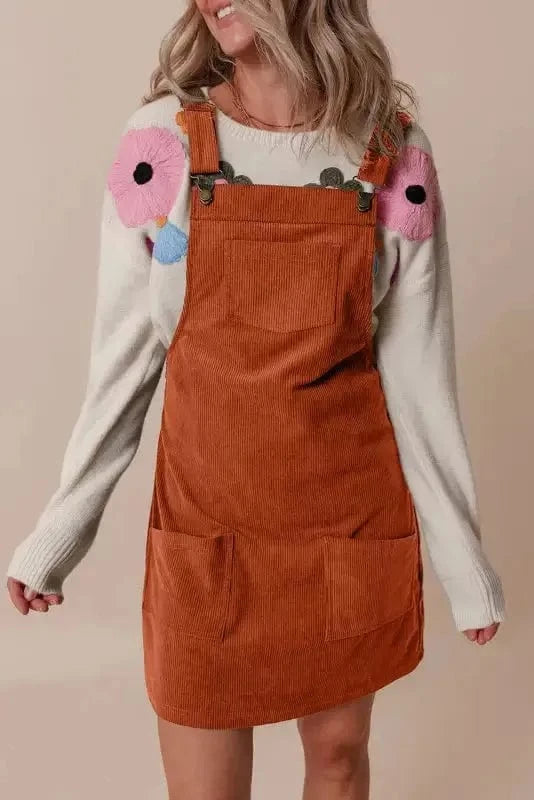 Overall Dresses Urban Chic Corduroy Overall Dress