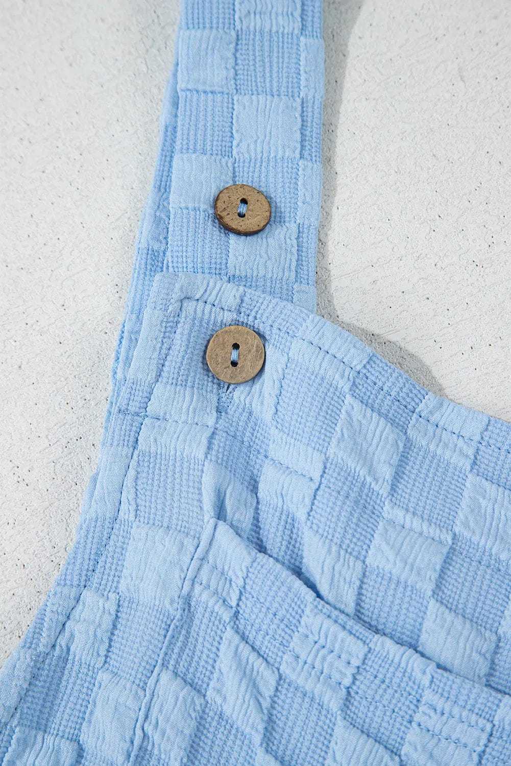 Overalls Checkered Wide-Leg Overalls