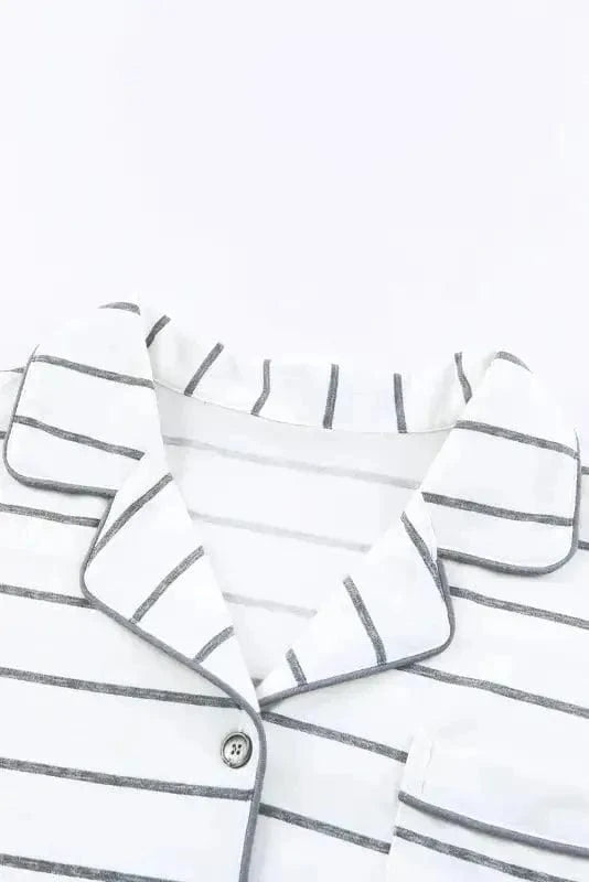 Pajama Sets Fashionfitz Striped Pajama Set for Women - Cozy Comfort