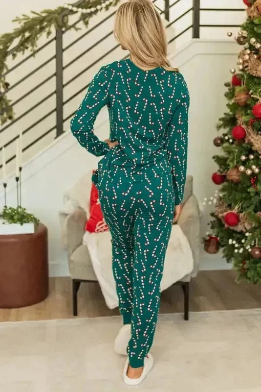 Pajama Sets Yuletide Candy Loungewear Set