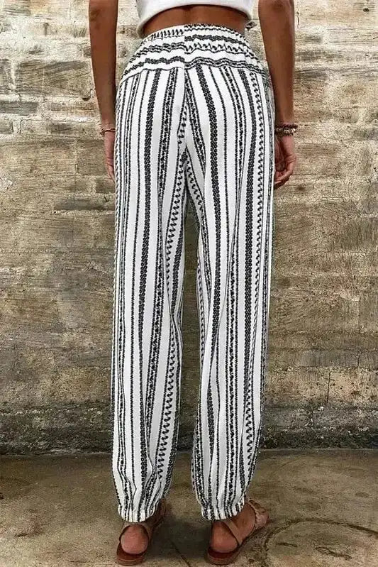 Pants Boho Breeze Striped Casual Pants