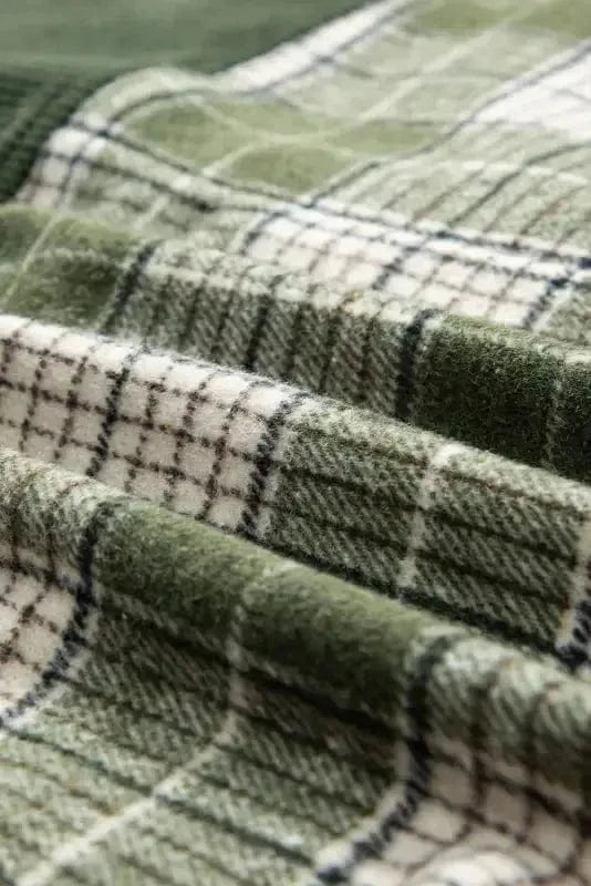 Plaid Shackets Olive Outland Plaid Shacket