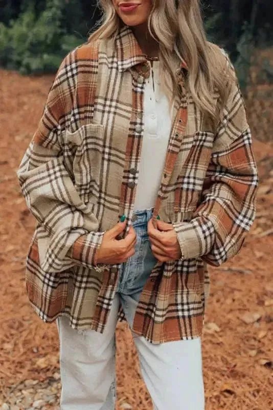 Plaid Shackets Plaid Pizzazz High Low Shacket