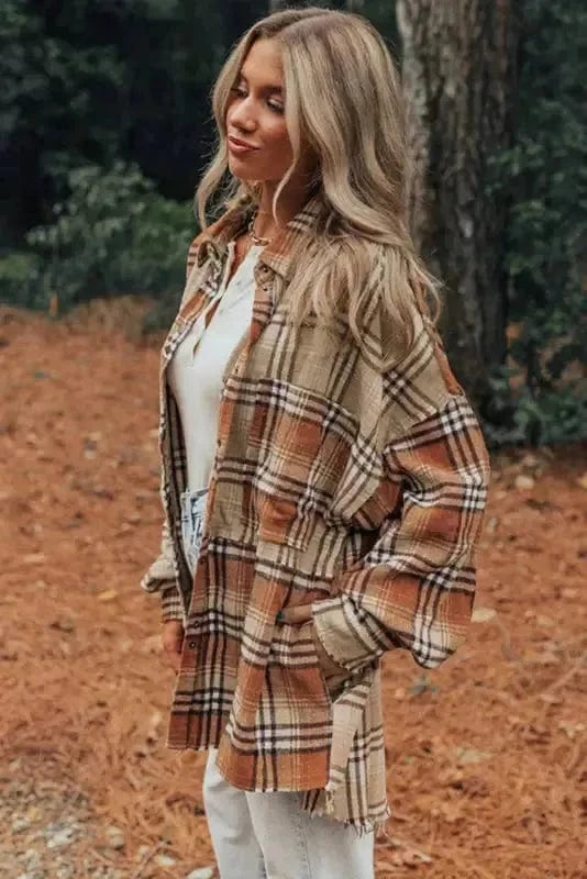 Plaid Shackets Plaid Pizzazz High Low Shacket