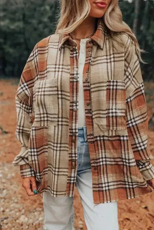 Plaid Shackets Plaid Pizzazz High Low Shacket