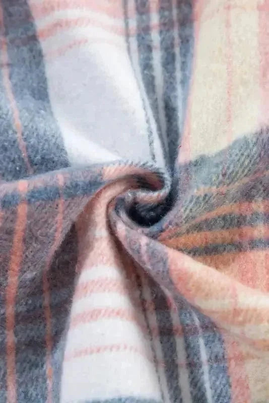 Plaid Shackets Urban Patch Plaid Shacket