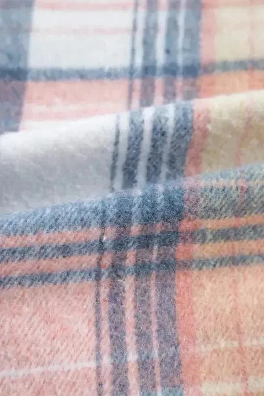 Plaid Shackets Urban Patch Plaid Shacket