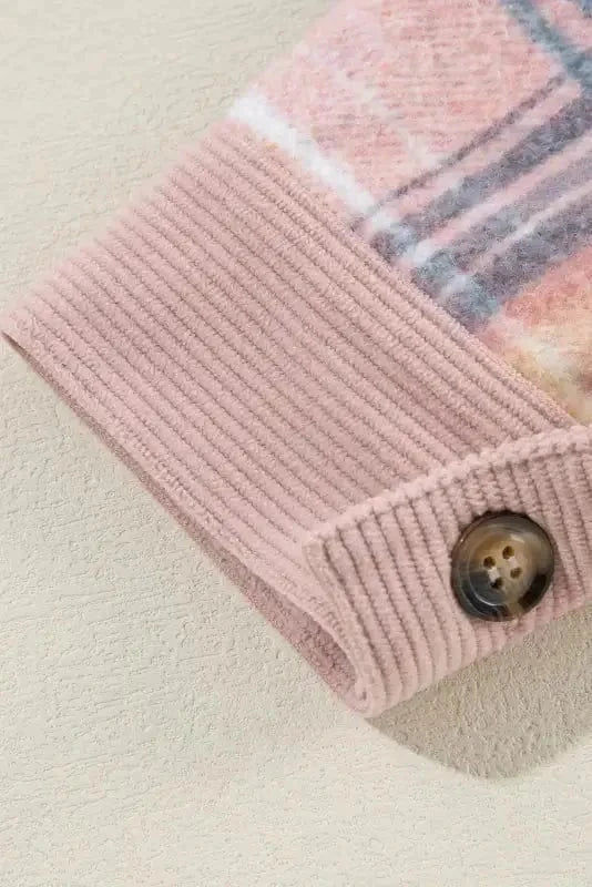 Plaid Shackets Urban Patch Plaid Shacket