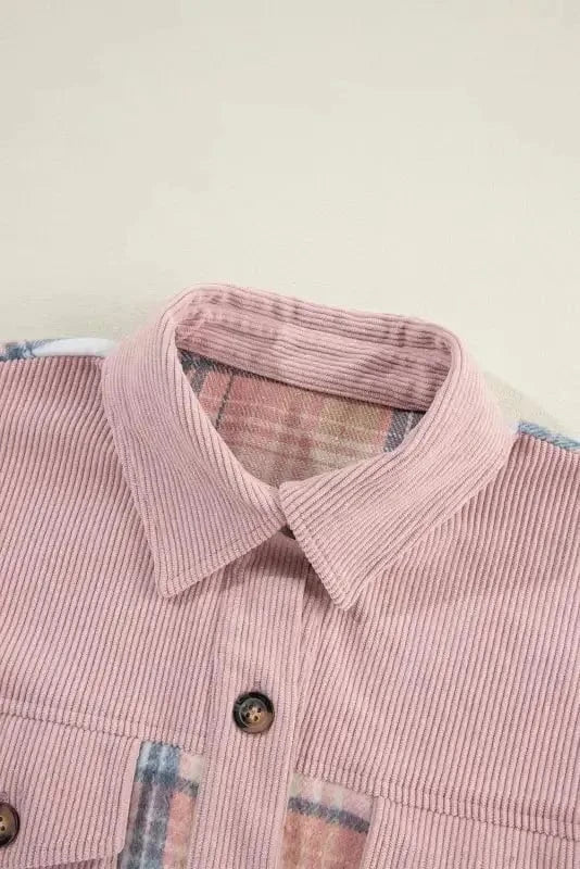 Plaid Shackets Urban Patch Plaid Shacket