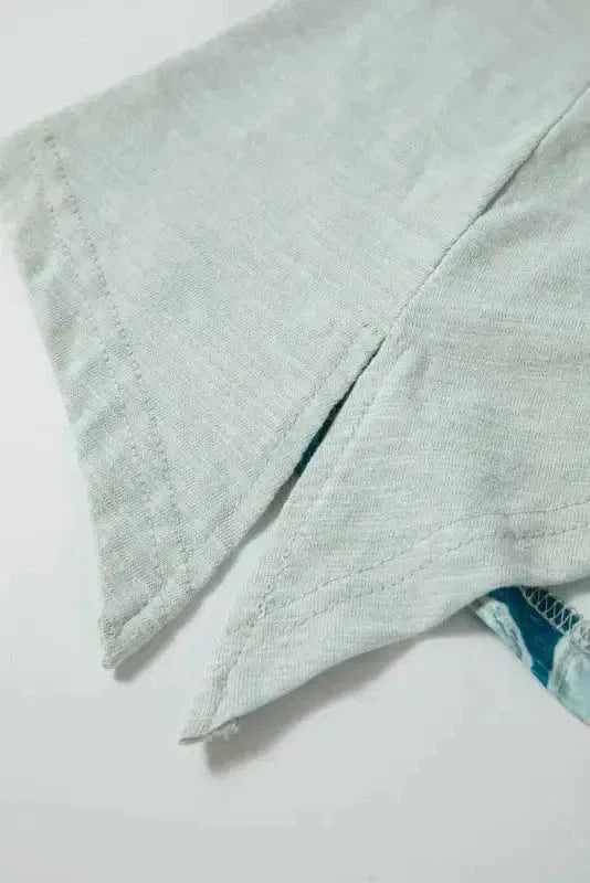 Plus Size Blouses Curvy Petal Patchwork Blouse