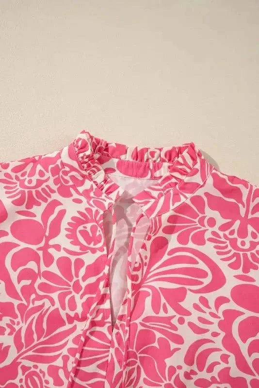 Plus Size Blouses Peony Puff Plus Top