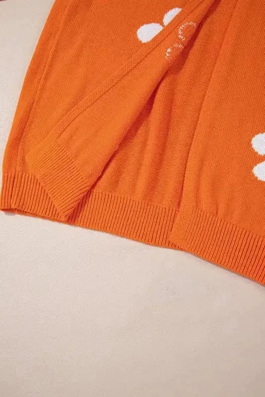 Plus Size Cardigans BlossomPlus Orange Floral Cardigan