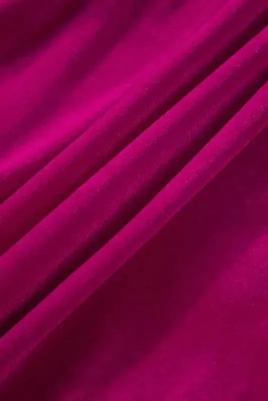 Plus Size Dresses Shirred Velvet Maxi Dress