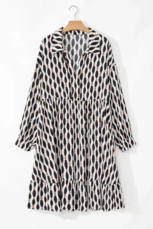 Plus Size Mini Dresses GeoVogue Plus Size Dress