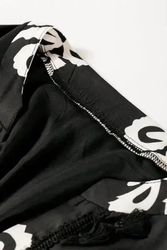 Plus Size Mini Dresses Western Bloom Fringe Dress