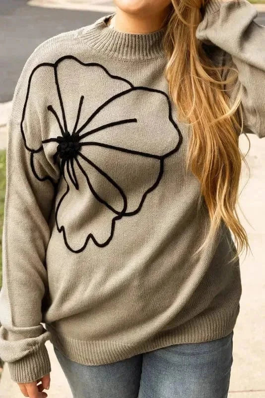 Plus Size Sweaters BlossomPlus High Neck Sweater