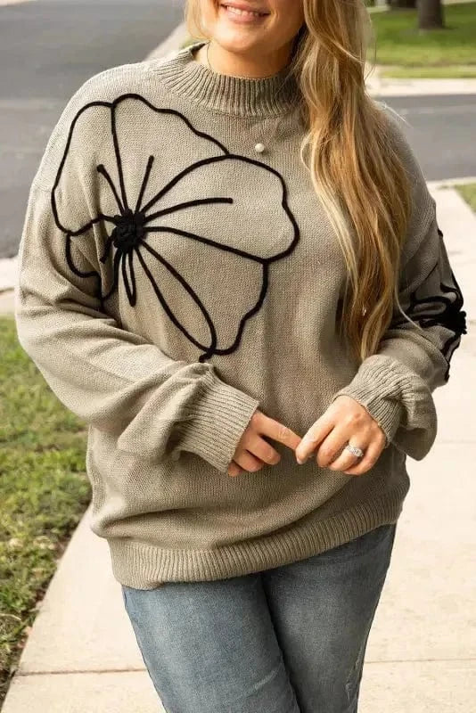 Plus Size Sweaters BlossomPlus High Neck Sweater