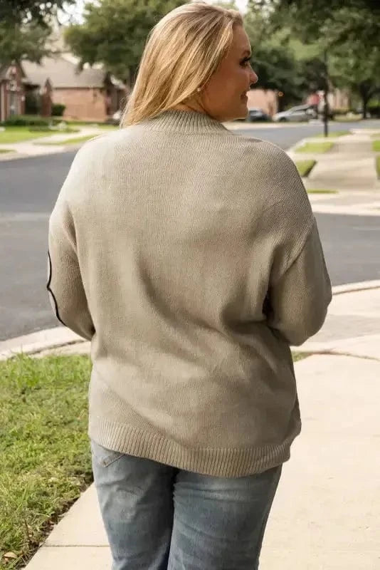 Plus Size Sweaters BlossomPlus High Neck Sweater