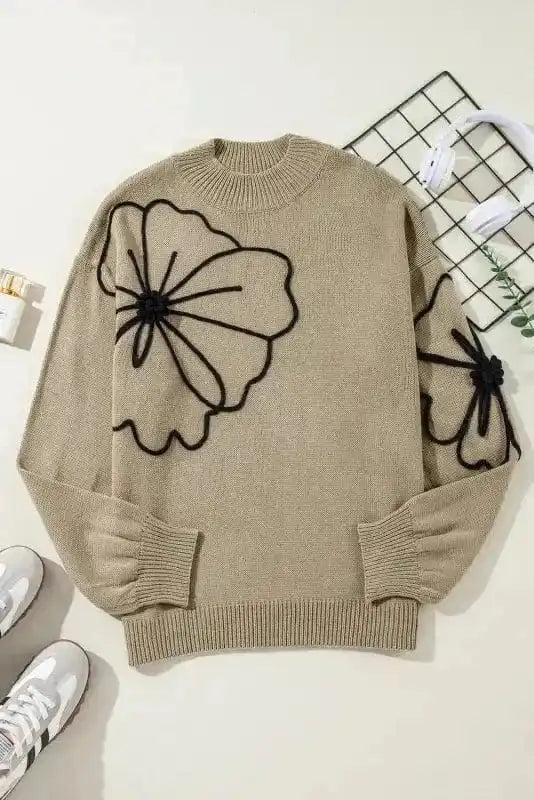 Plus Size Sweaters BlossomPlus High Neck Sweater