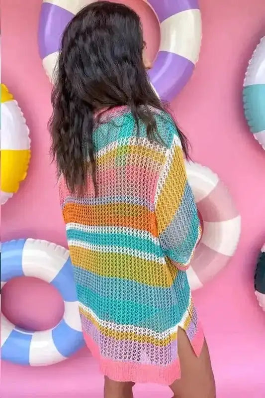 Plus Size Sweaters Open Knit Plus Sweater